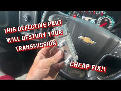 How To: SAVE Your 2014-2019 Silverado Transmission! EASY!