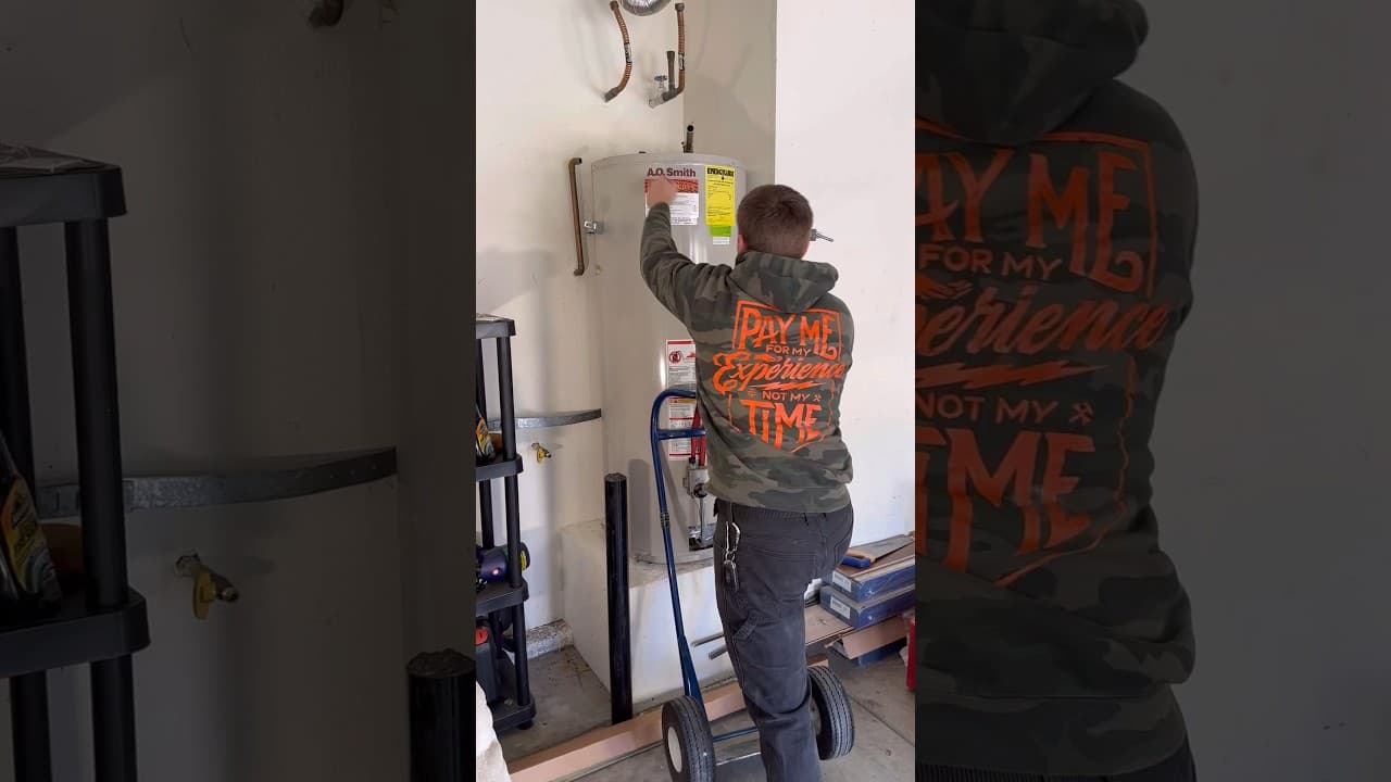 water heater install. a few free tips for ya #plumber #plumbing #propress #soldering #diy #repair