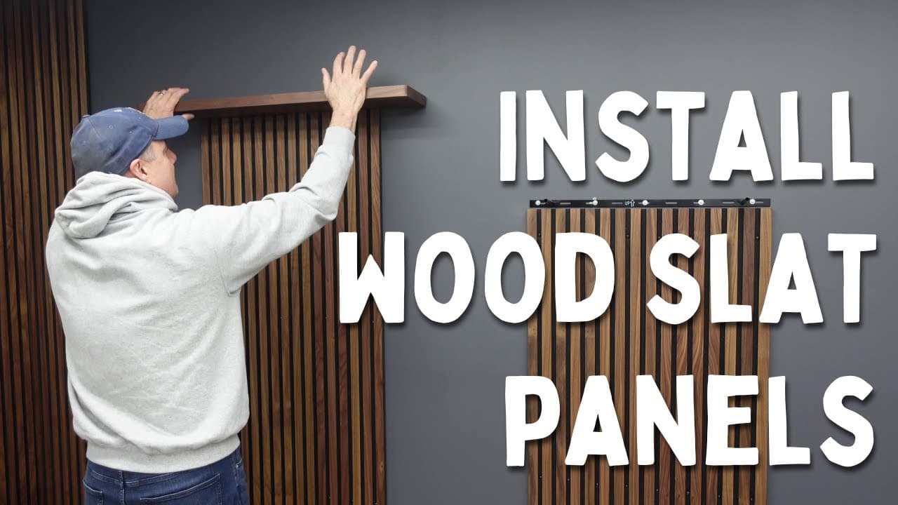 How to Install Wood Slat Wall Panels