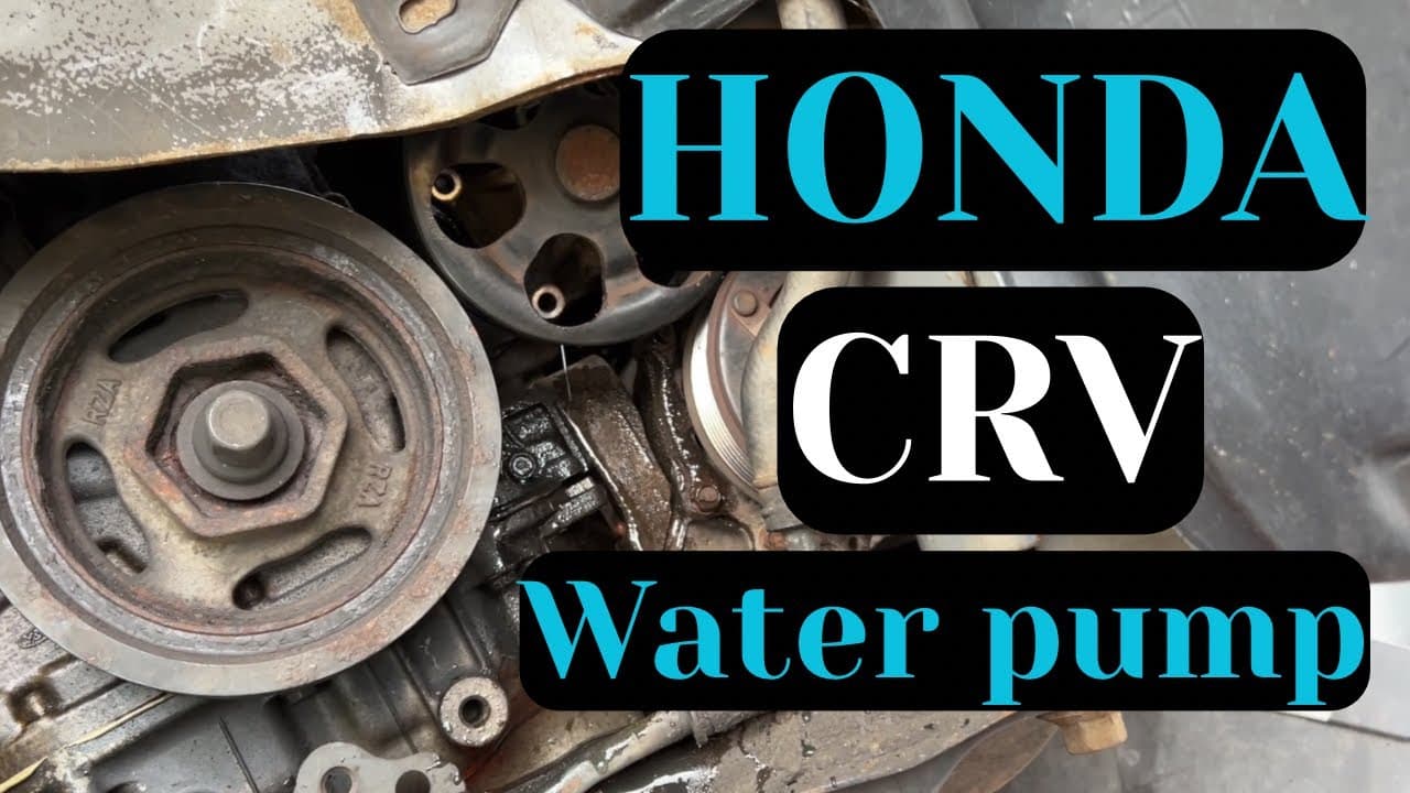 Honda CR-V 2.4L Water Pump Change — Full Step-By-Step DIY Tutorial