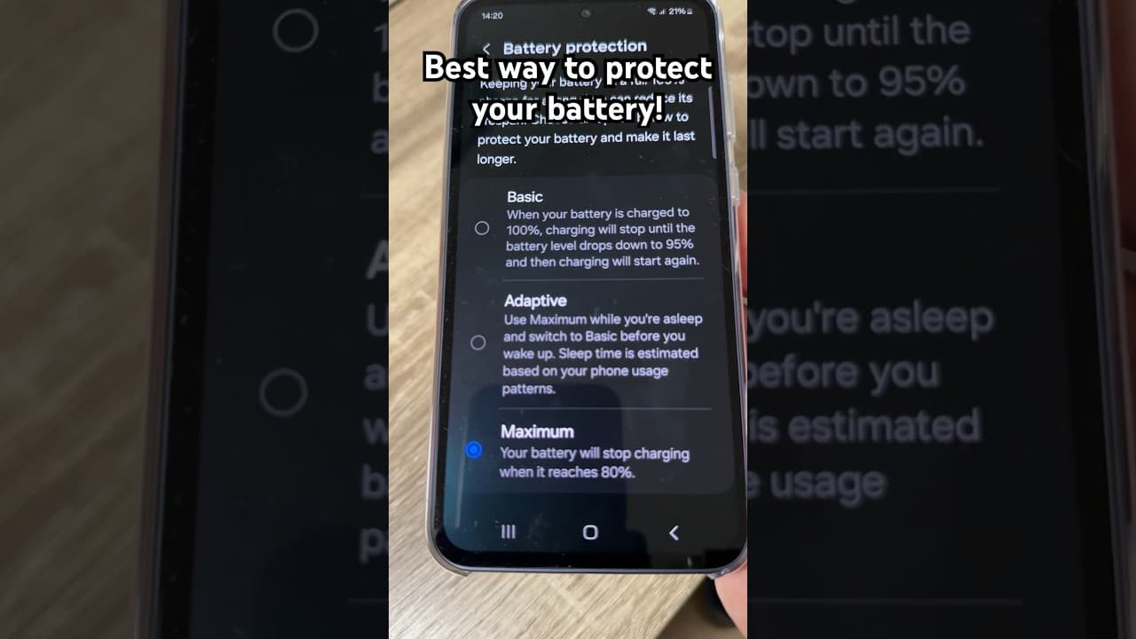Best way to protect your battery on Samsung phones! #samsung #samsunggalaxy #battery #shorts