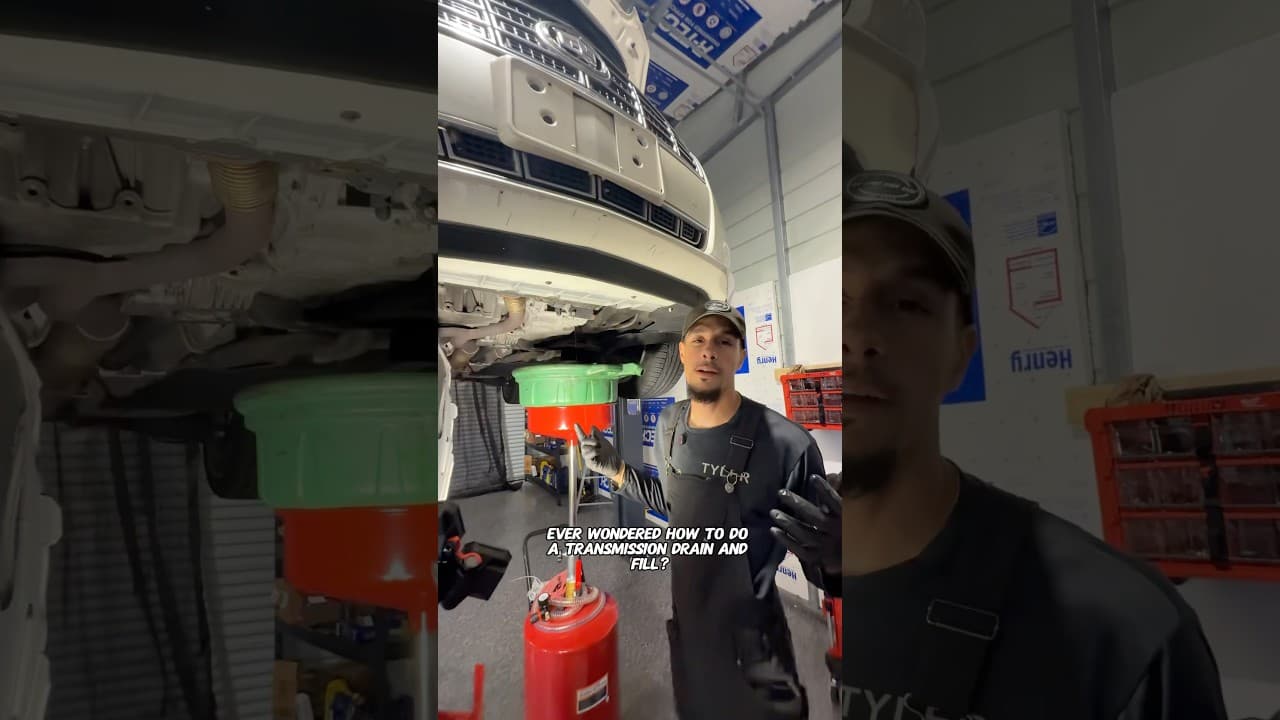 How to do a “Transmission Drain & Fill” under 2 minutes