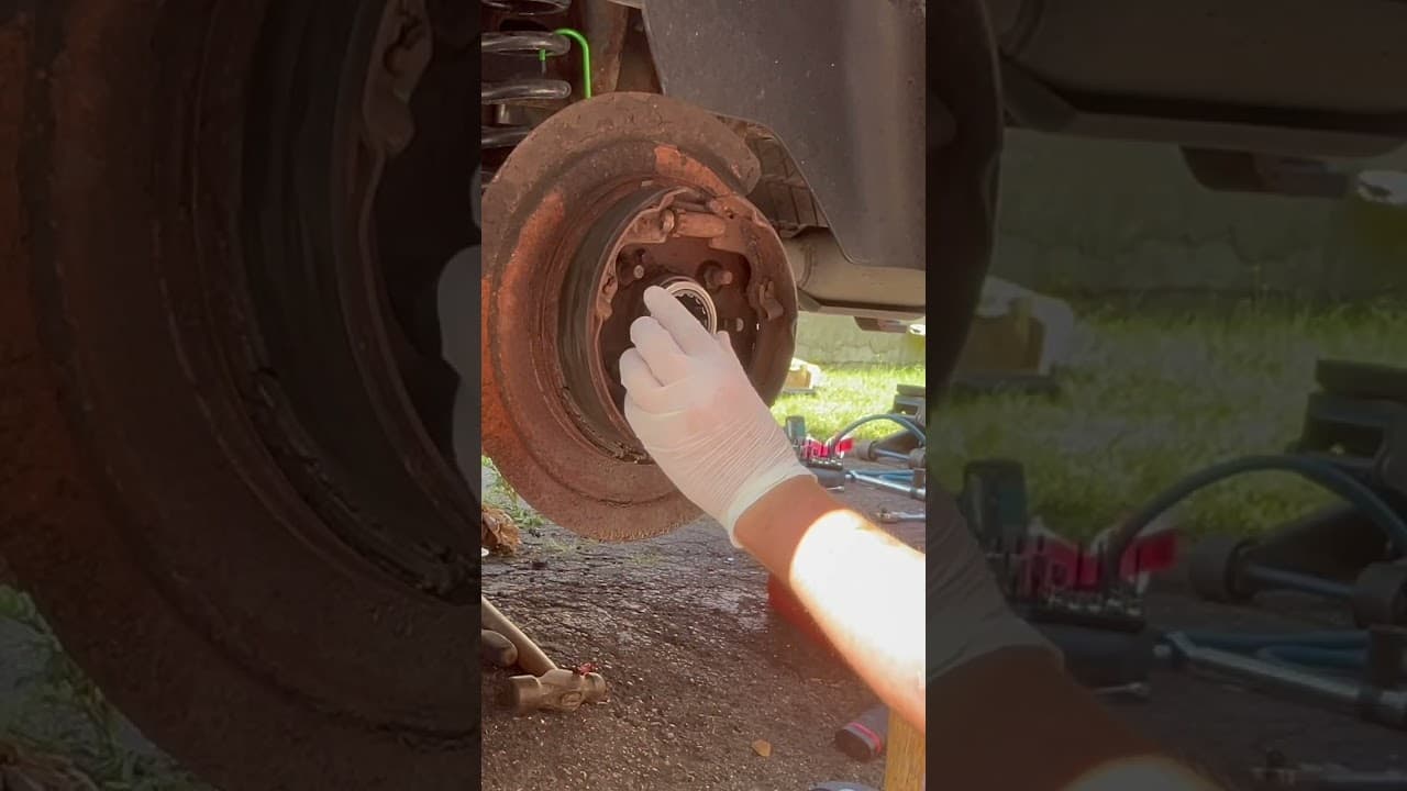 Rear wheel bearing replacement #ram1500 #automotive #replacement #repair #howto