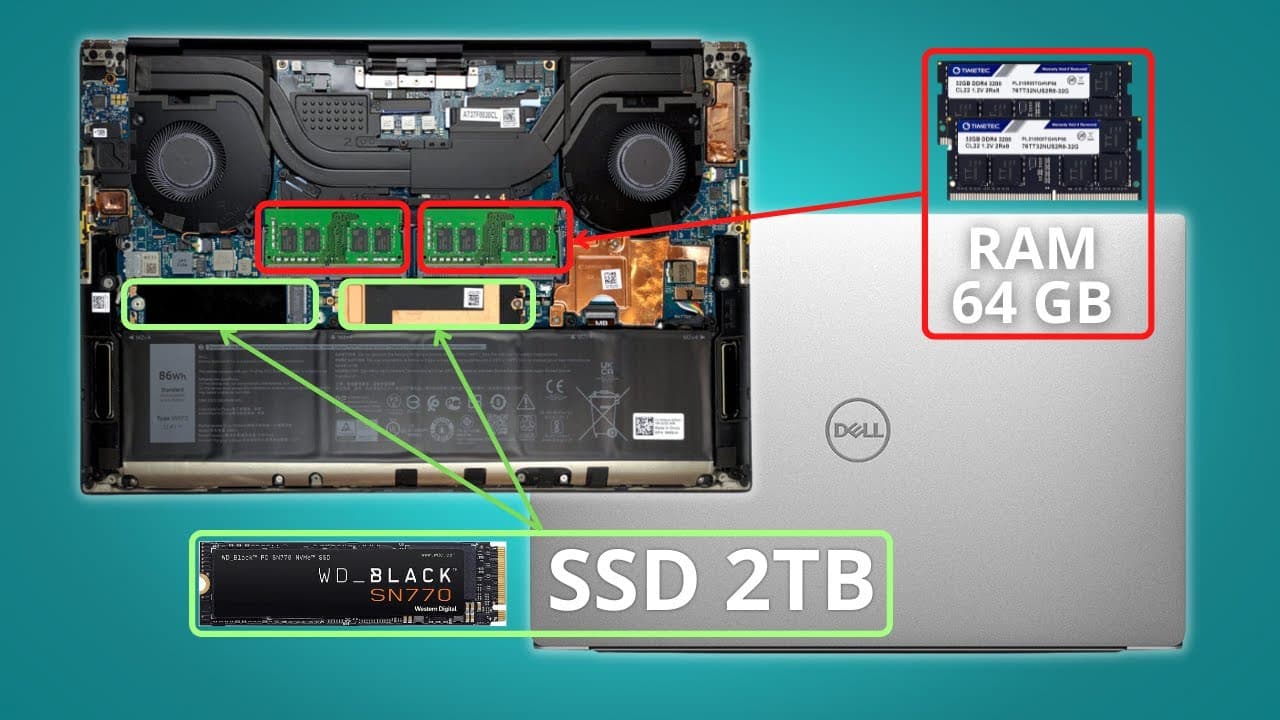 Como hacer Upgrade a tu Dell XPS 15 9510 , RAM y SSD #dellxps  #dellxps15