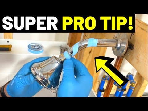 Shower Head Replacement? Try This PRO PLUMBER TIP For PTFE Tape! (Plumber's Tape/Thread Seal Tape)