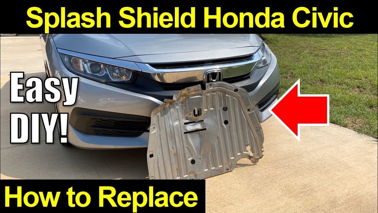 ✅ Replacing Engine Splash Shield on a 2017 Honda Civic - EASY DIY