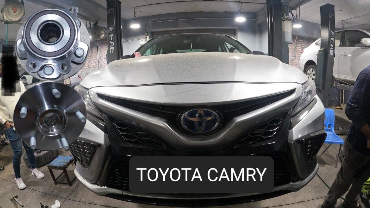 front wheel hub bearing replacement ... toyota camry 2018-2023 #toyota #cam