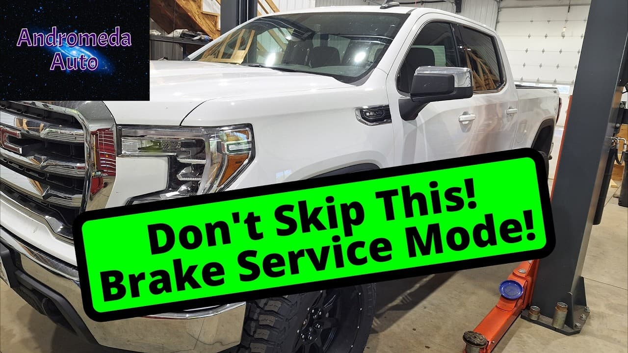 GMC Sierra / Chevy Silverado Brake Service Mode (2019–2025 EPB Maintenance Mode Enter & Exit)