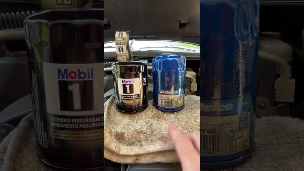 ACDelco or Mobil 1 Oil Filter? #oilchange #gmcenvoy #shorts