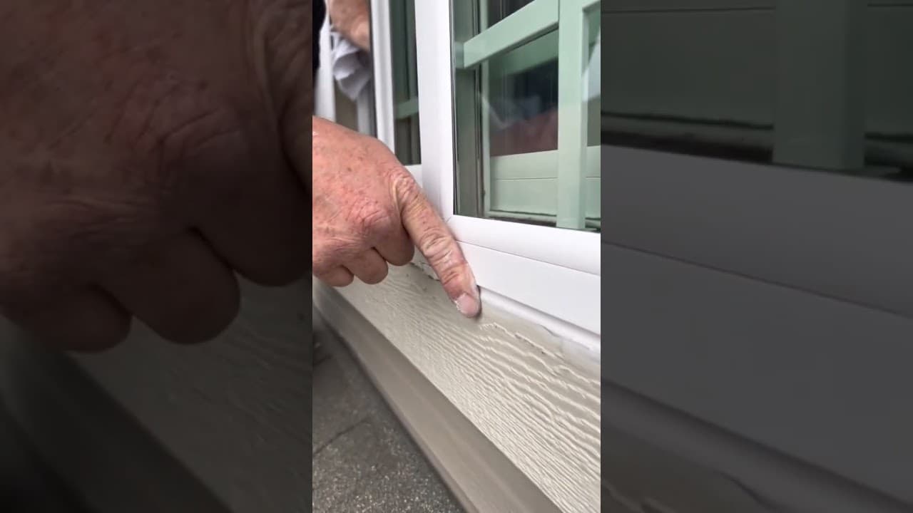 Caulking Window 🪟 🧰 #caulking #windowsanddoors #house #boisestate #windowsanddoors #installation