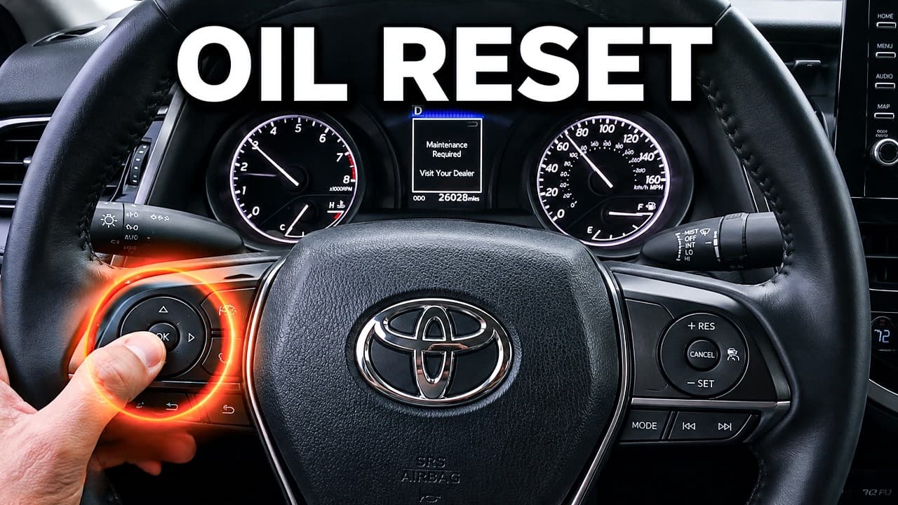 DIY 2018-2024 Toyota Camry Oil Life Reset | How To Reset Toyota Camry Oil Life