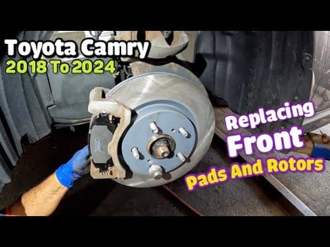 Replacing Front Brake Pads & Rotors on Toyota Camry 2018  2019  2020  2021  2022 2023