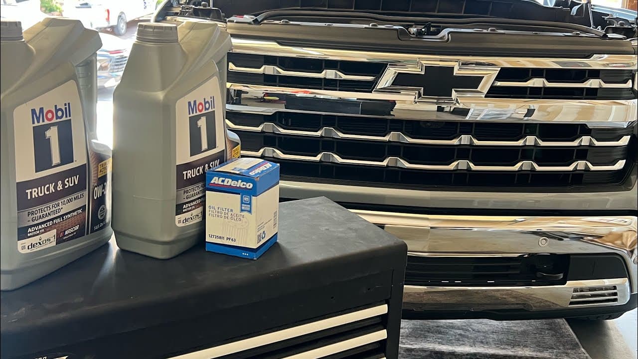 Oil Change 2024 Chevrolet Silverado 5.3 EASY
