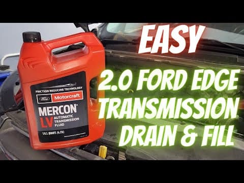 DIY: Ford Edge 2.0 Ecoboost 6F35 Easy Transmission Change Drain and Fill