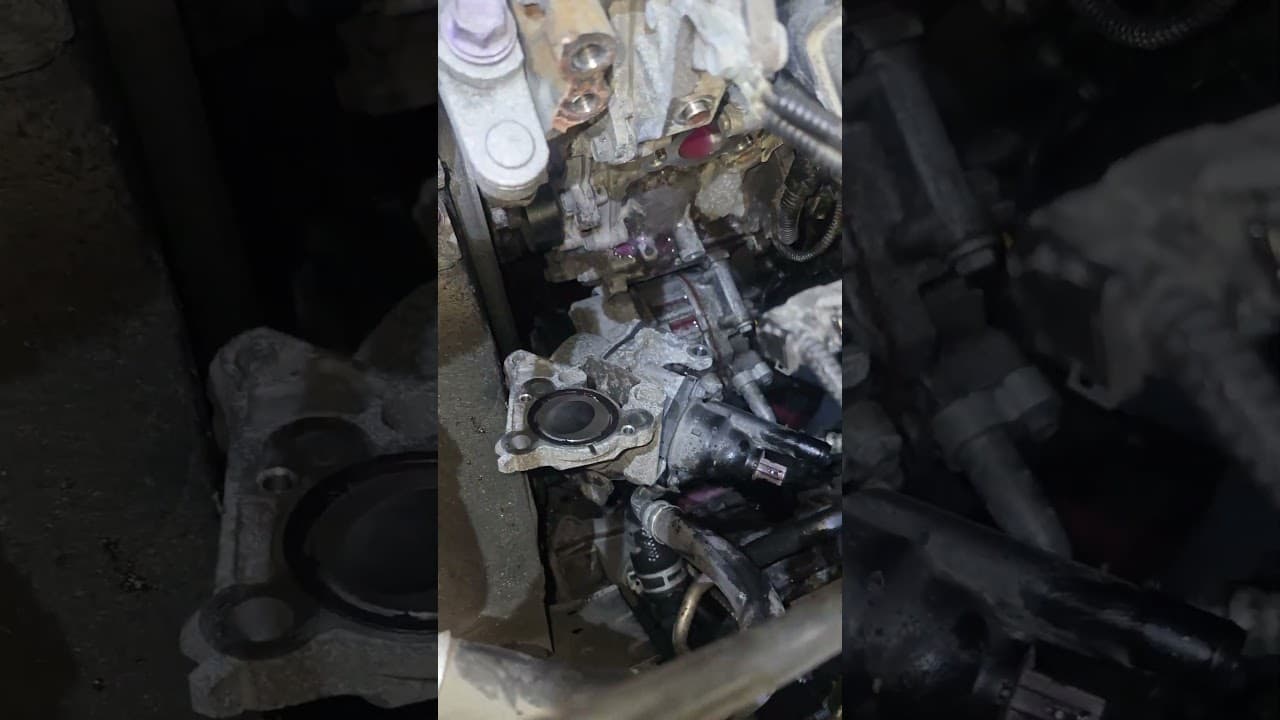 2020 Toyota Rav4 electronic water pump replacement #toyota #rav4 #hensallauto #automobile #repair
