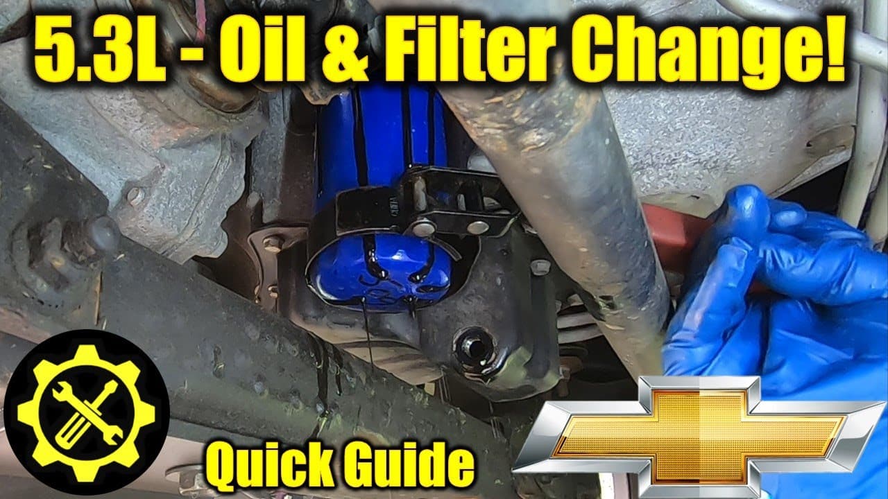 2014 - 2019 Silverado & Sierra 5.3L - Oil & Filter Change