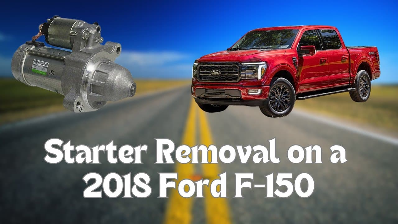 2018 Ford F 150 Starter Replacement