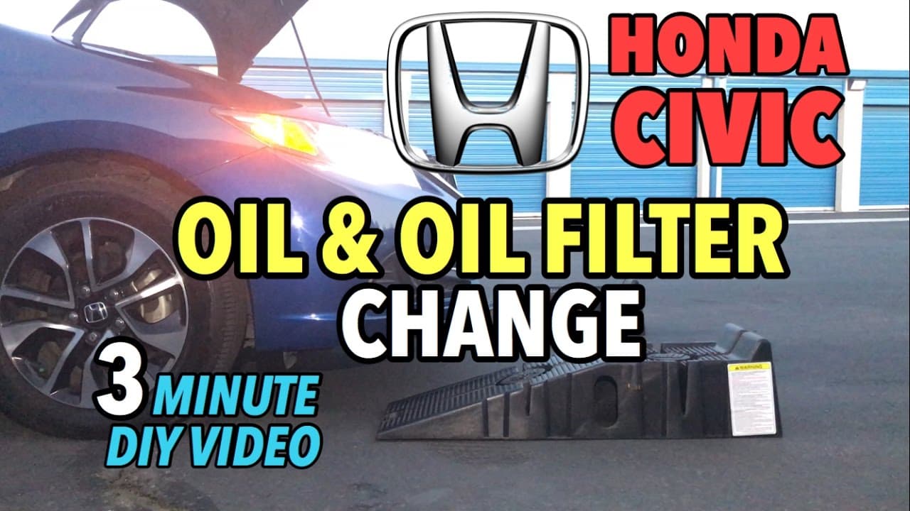 Honda Civic Sedan Oil & Oil Filter Change 2012-2016 - 3 Minute DIY Video