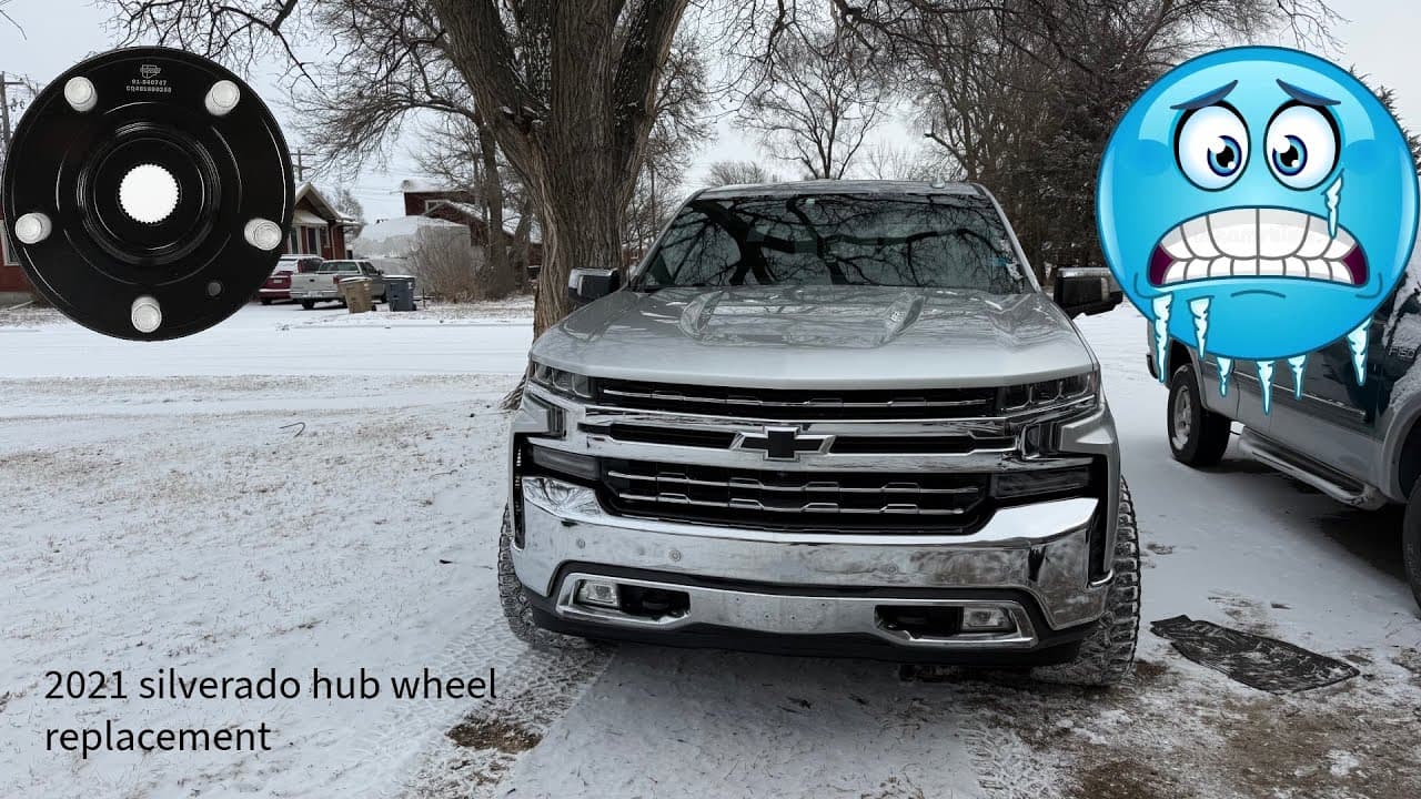 2021 silverado ltz front hub wheel bearing replacement
