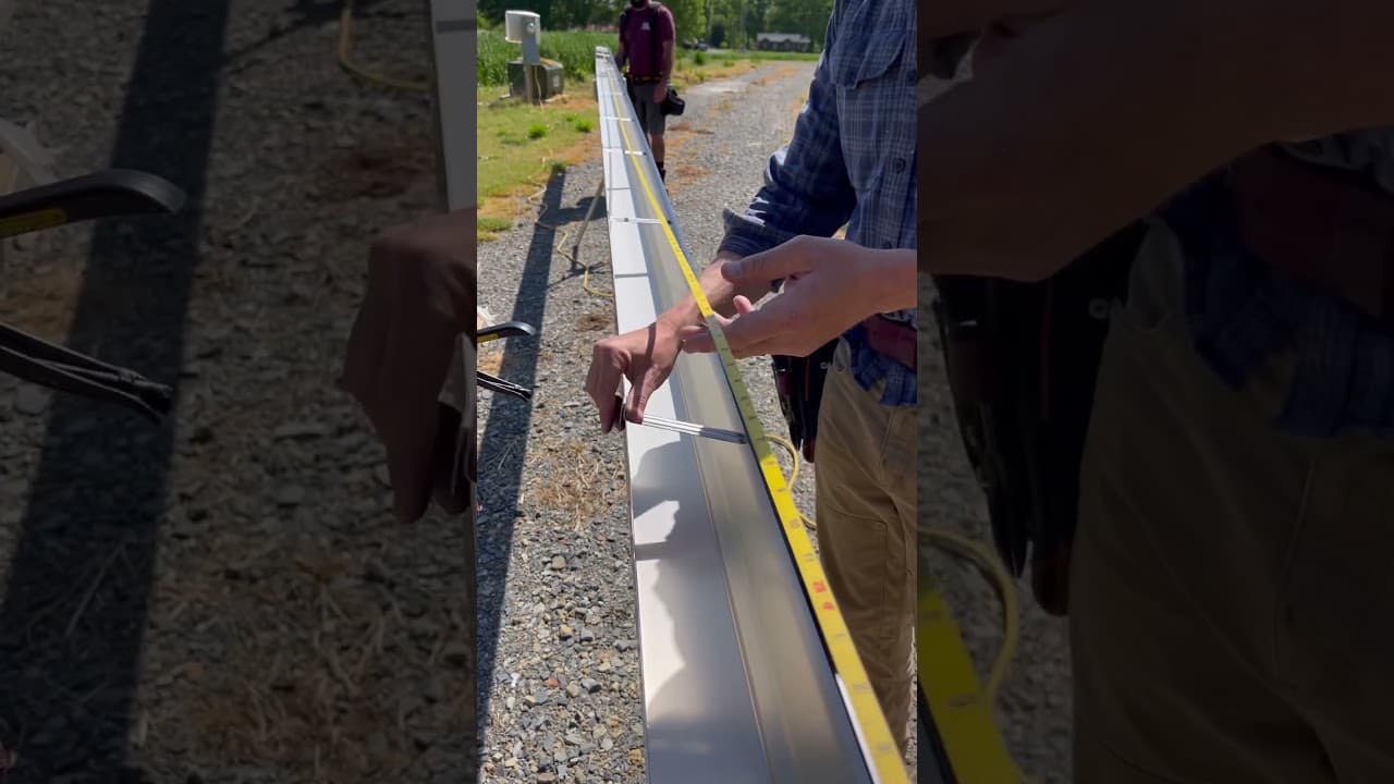 Seamless Rain Gutter Installation #gutterinstallation #concordgutterservice #gutterrepair #diy