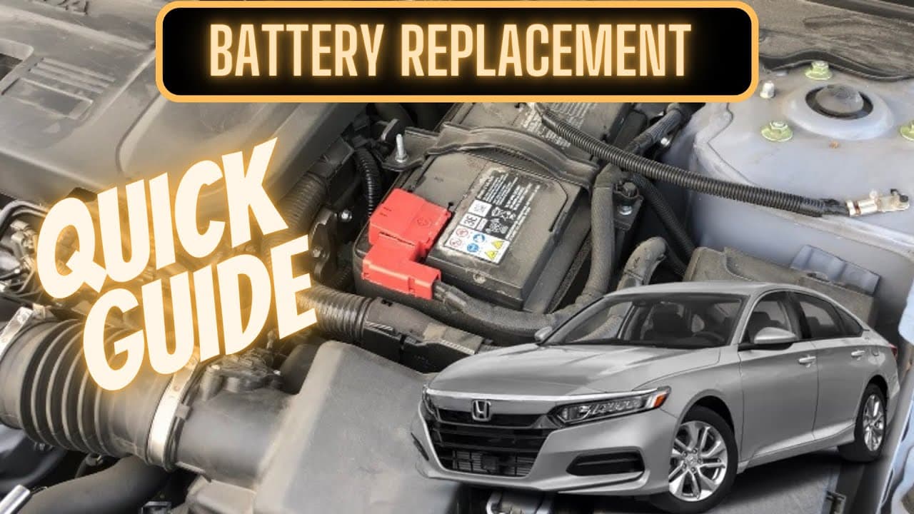 Battery Replacement Honda Accord 2018-2022