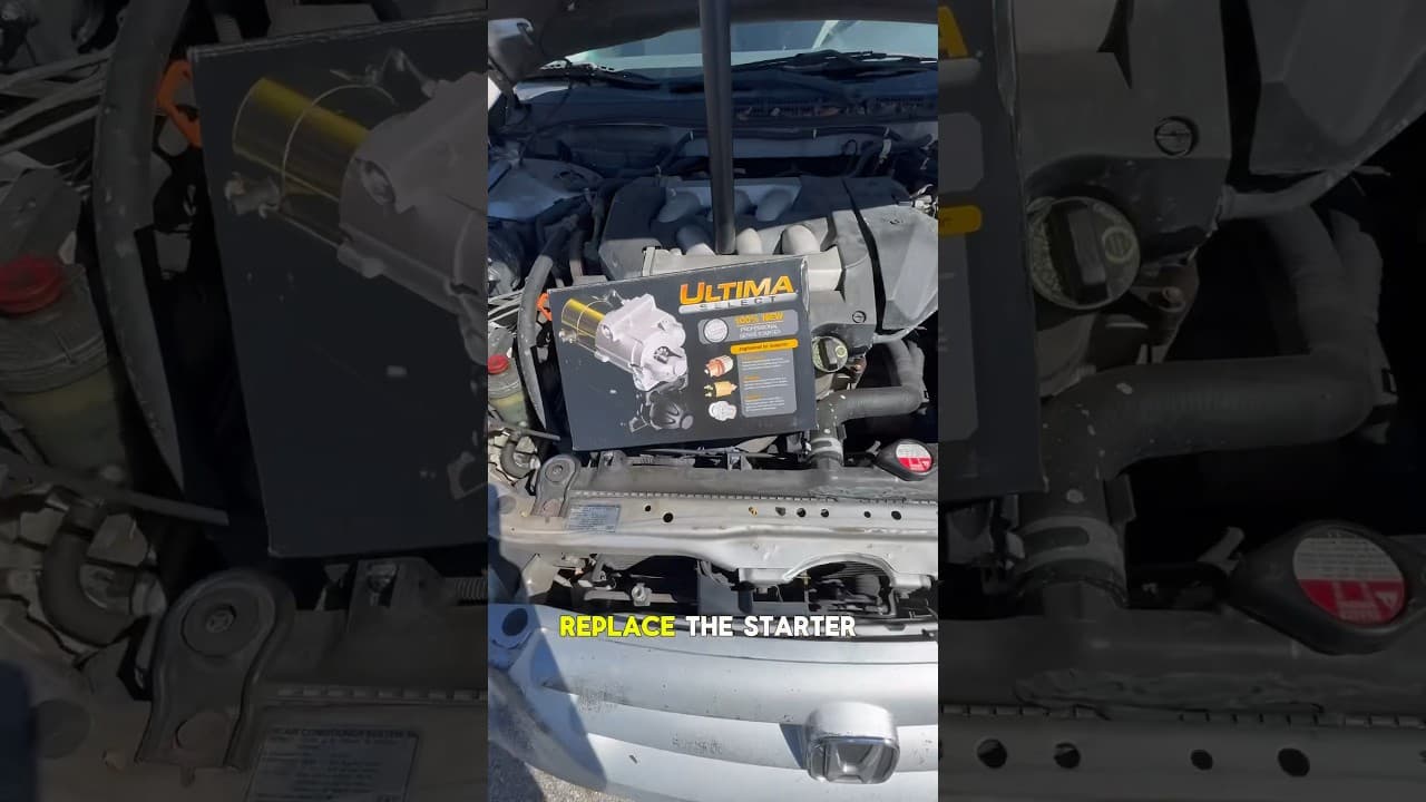 How to replace a starter. #shorts #cars #diy