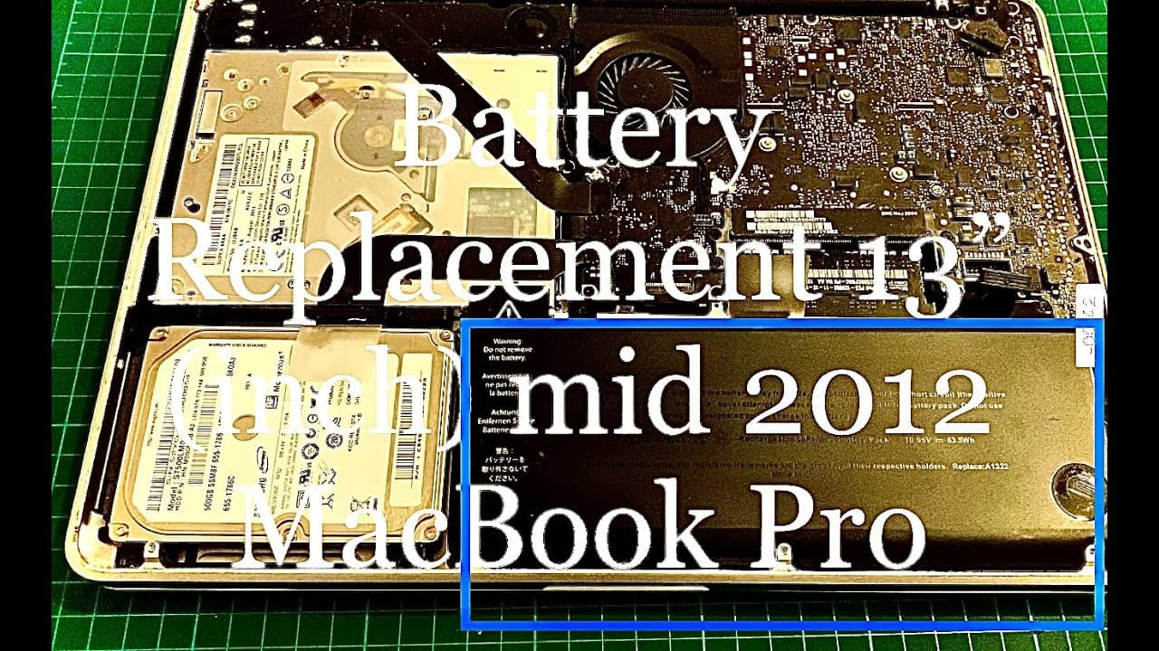 How to Change or Replace Mac Battery in a MacBook Pro 13" Unibody (Mid 2009-Mid 2012)