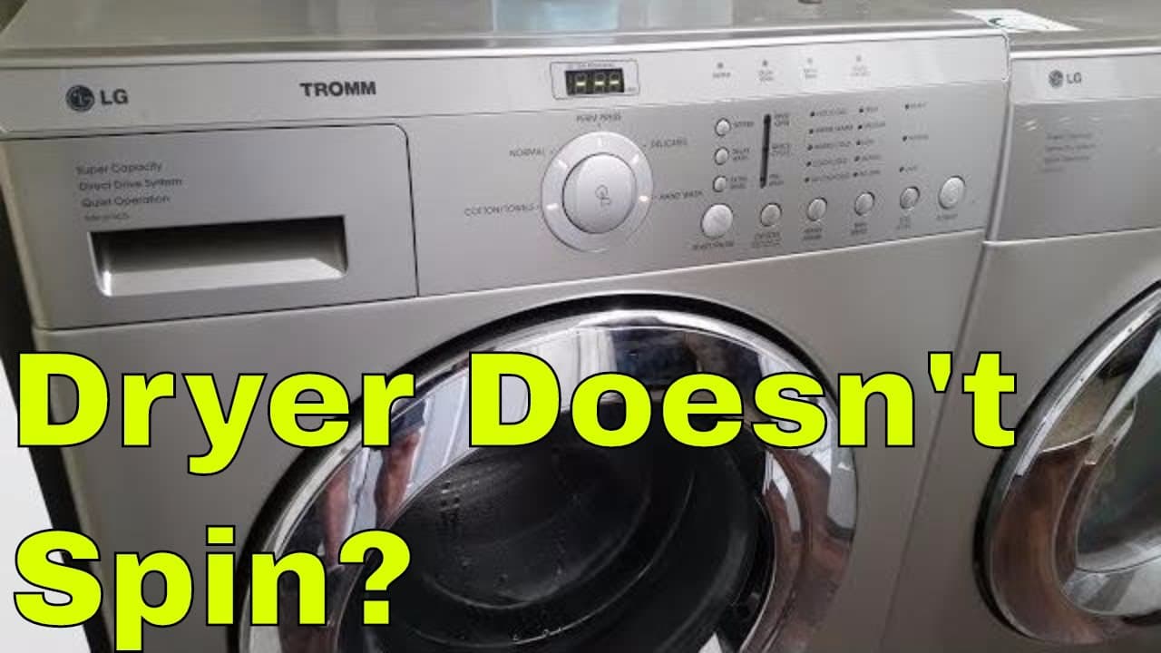 LG Dryer Doesn't Spin. SOLVED Diagnosis, Disassembly, Tips, Tricks, Replacing Motor