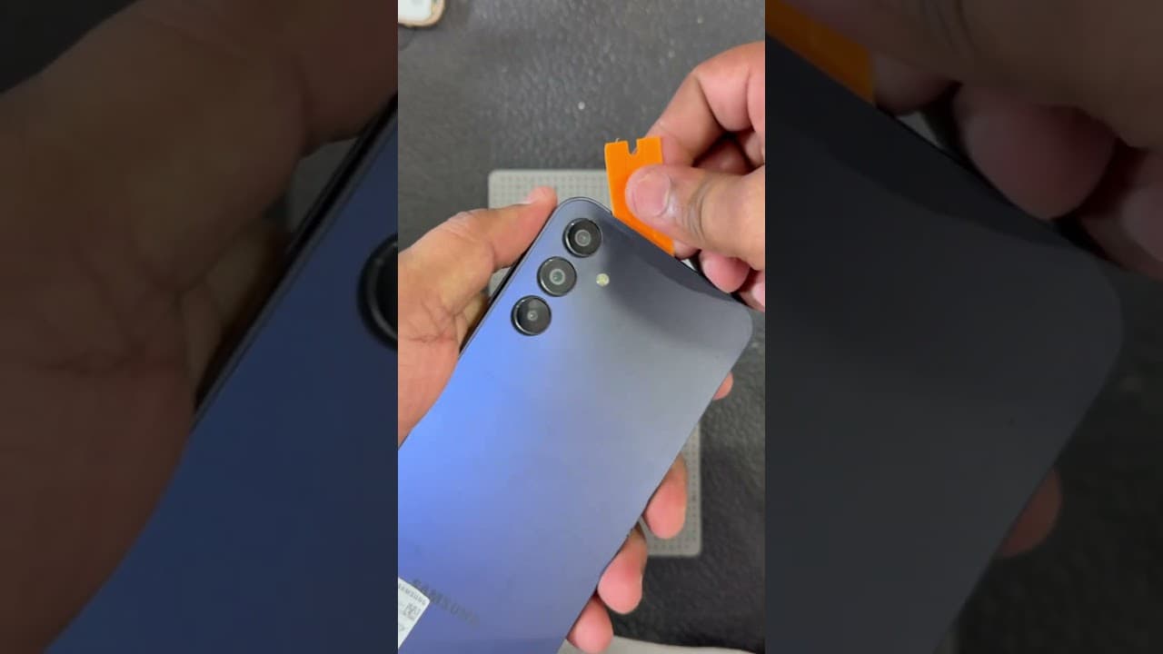 Samsung a15 5g back remove