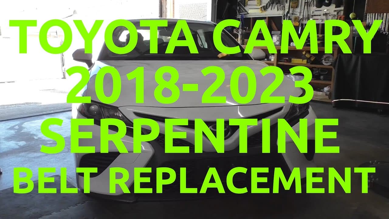Toyota Camry (2018-2023) Serpentine Belt Replacement