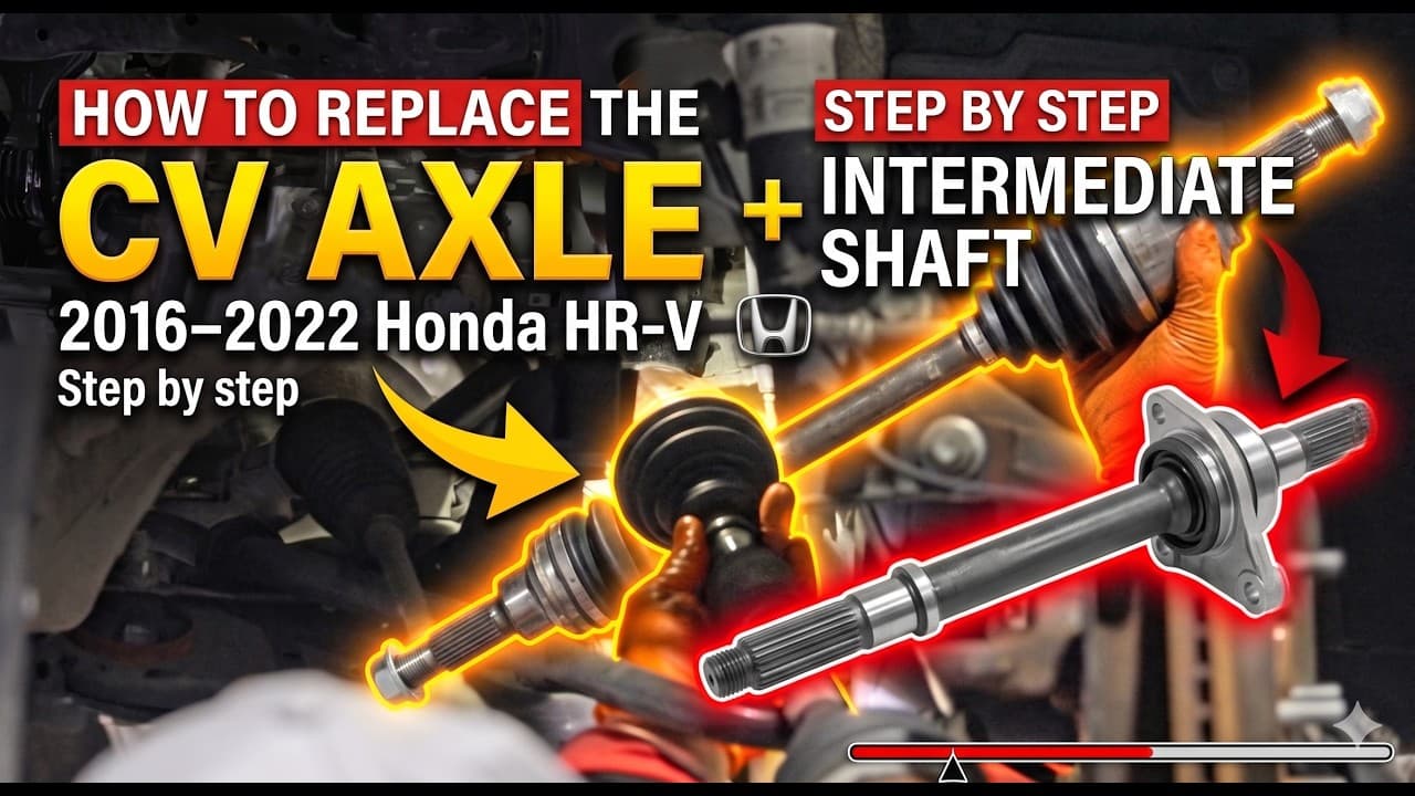 How to replace the CV axle or Intermediate Shaft on 2016–2022 Honda HR-V Step by step