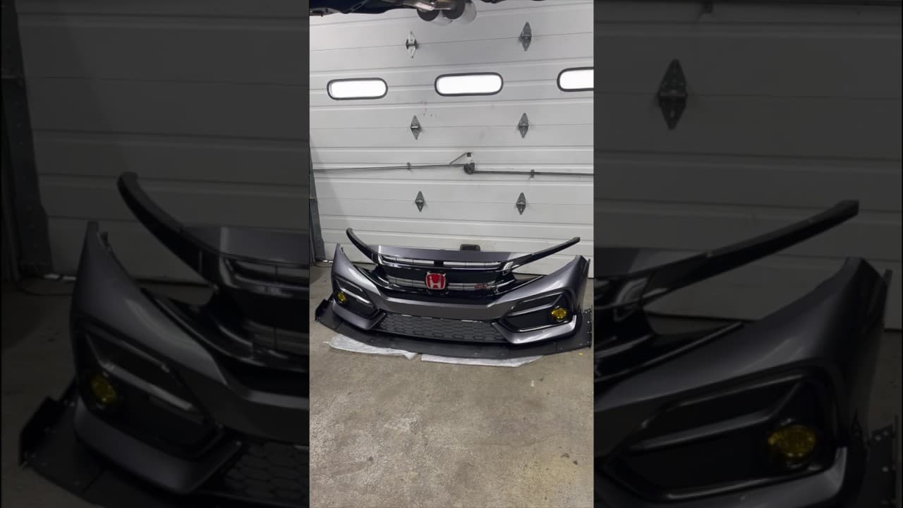 10th Gen Civic Grille Install #civic #engineswap #racing