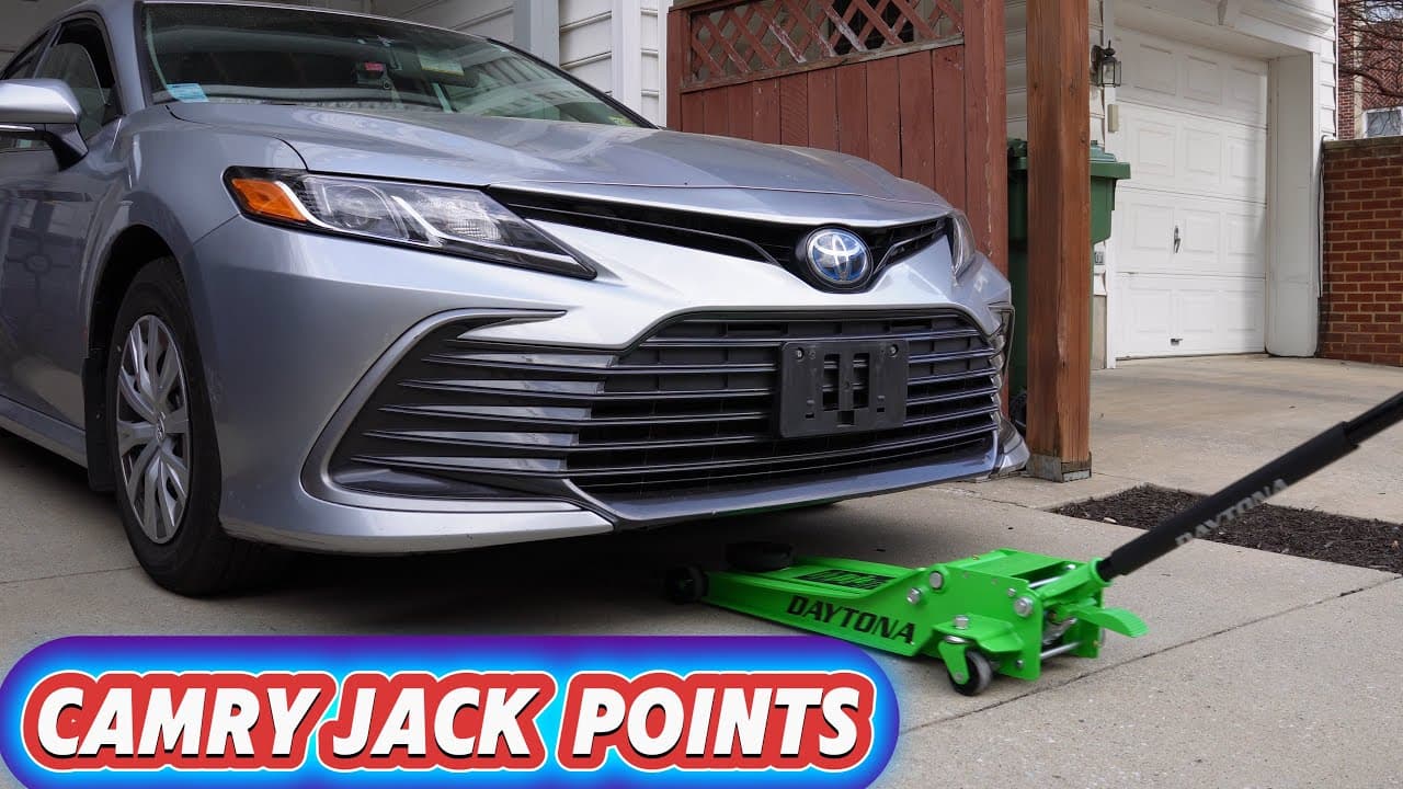 2018 - 2024 Toyota Camry and Camry Hybrid Center Jack Points