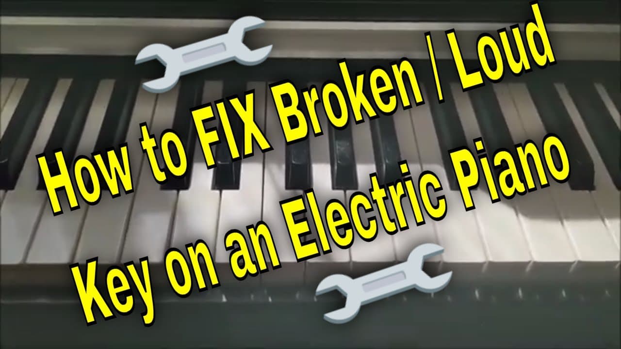 How to Fix Extra Loud Key on an Electric Piano
