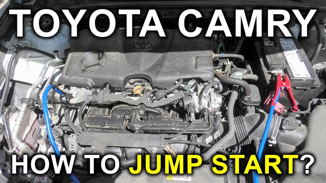 Toyota Camry (2018-2024): How To Jump Start Your Camry With Discharged Battery?
