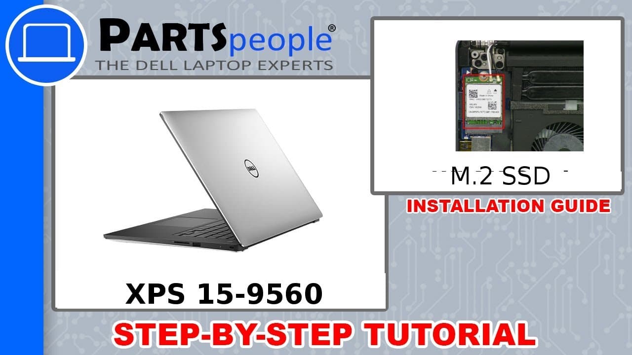 Dell XPS 15-9560 (P56F001) M.2 SSD How-To Video Tutorial
