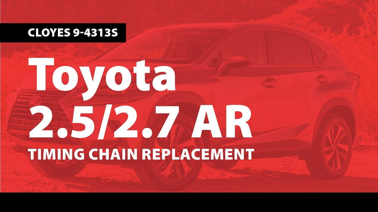 Toyota 2.5/2.7L AR Timing Chain Replacement, Cloyes 9-4313S