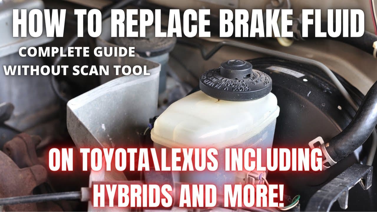 How to replace Brake Fluid on Toyota\Lexus including HYBRIDS and more