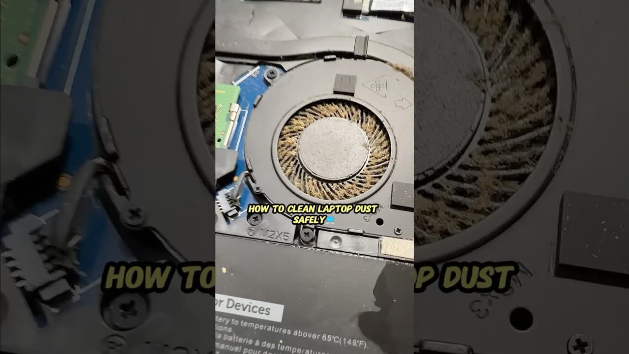 How To Clean Laptop Dust Safely (Stop Overheating & Loud Fans) 💻❄️