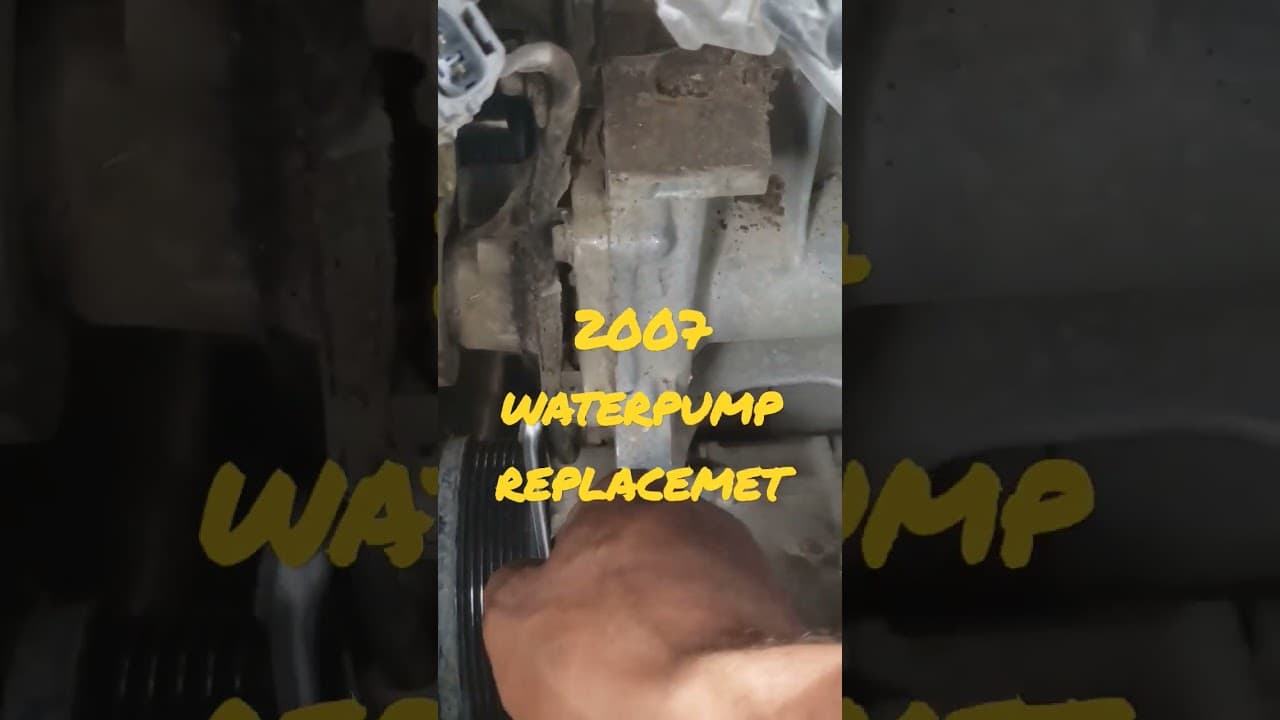 toyota rav4 removing waterpump