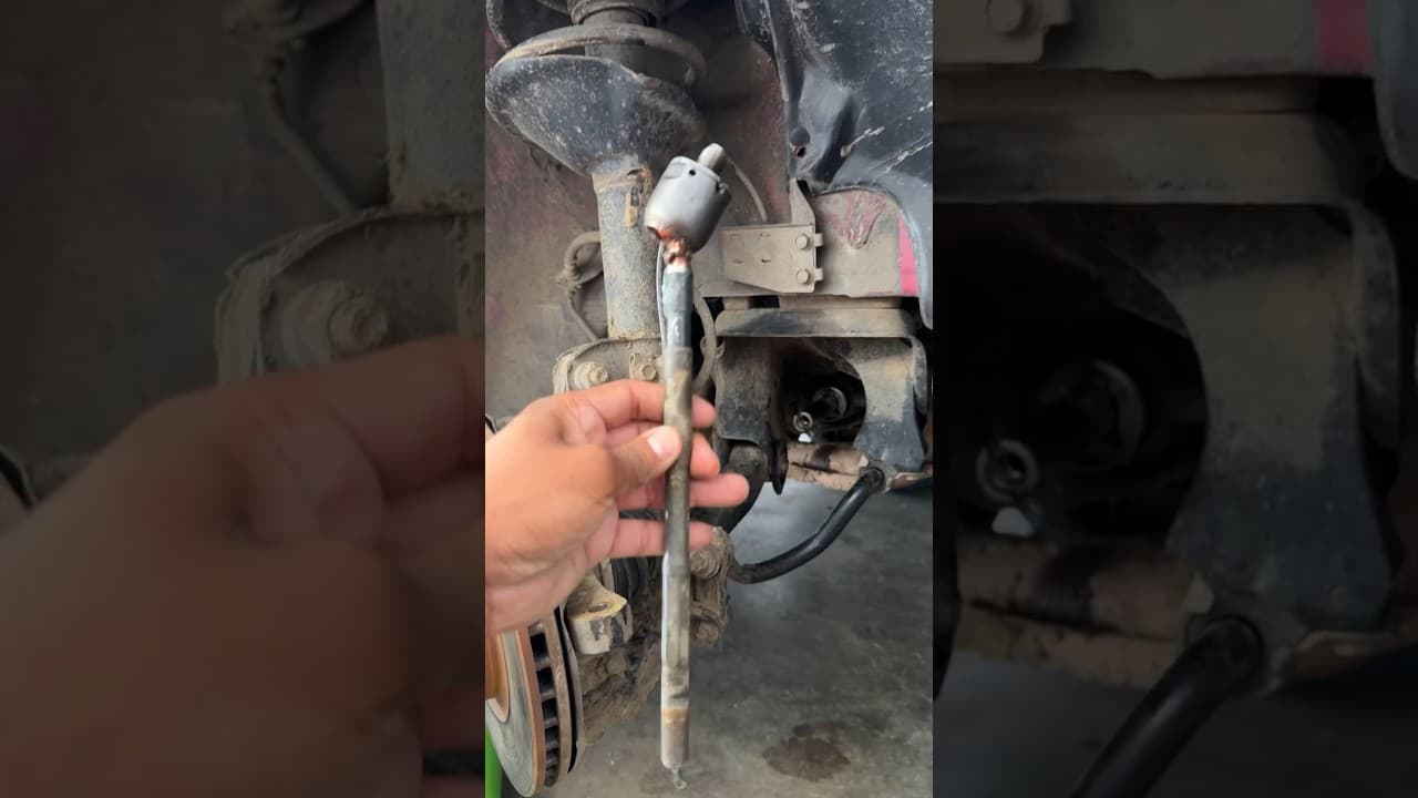 Replacing inner and outer tie rods! #howto #diy #replace #install #new #fyp #trending #automobile