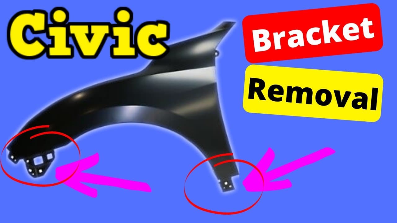 Honda Civic Fender Bracket Removal Replace Swap 2016-2021
