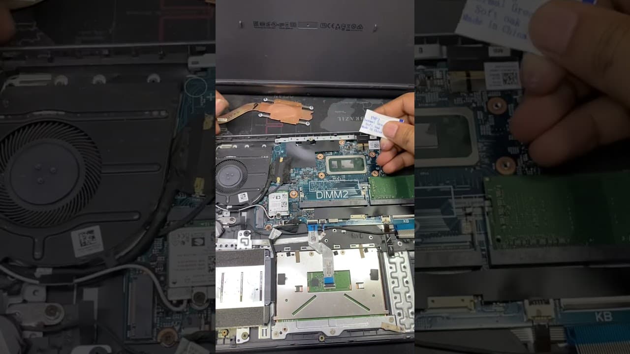 Dell laptop thermal paste change. How to change dell laptop thermal paste.#past#thermal#delllaptop