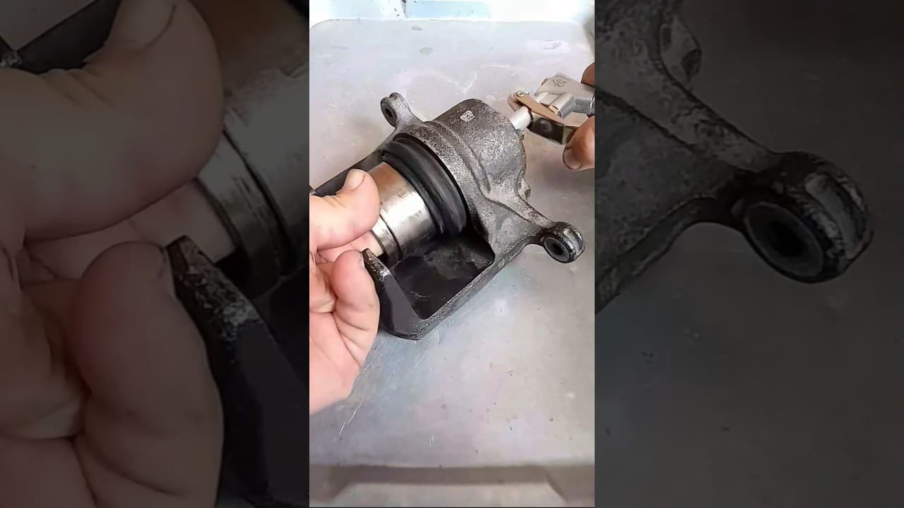 Mechanic Tricks | Install brake caliper piston #automotive #mechanic #diy #autoparts #brakerepair