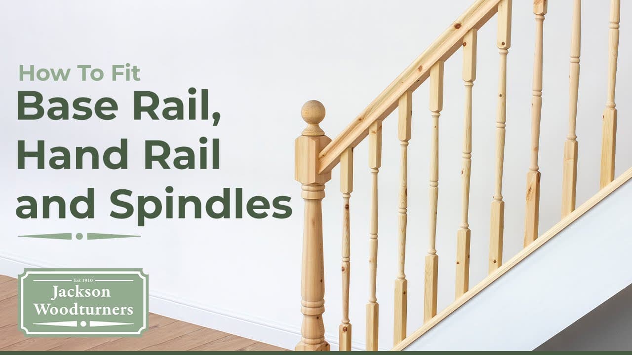 How To Fit A Base Rail, Hand Rail and Spindles | Full Step-by-Step Staircase Installation Guide