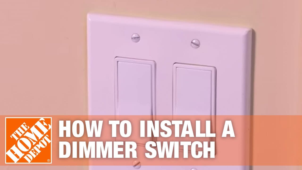 How to Install a Dimmer Switch (Single Pole/Three Way Light Switch) | The Home Depot