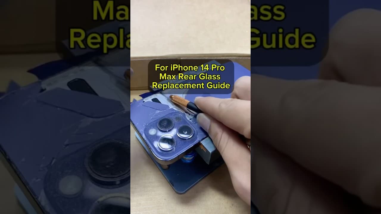 For iPhone 14 Pro Max Rear Glass Replacement Guide #repairtools #iphone14promax