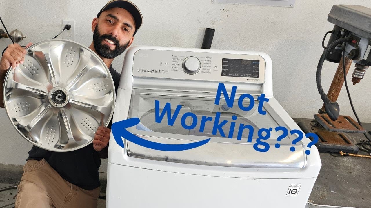 How To Fix A LG Washer That Is Not Agitating/Washing Cloth Properly!
