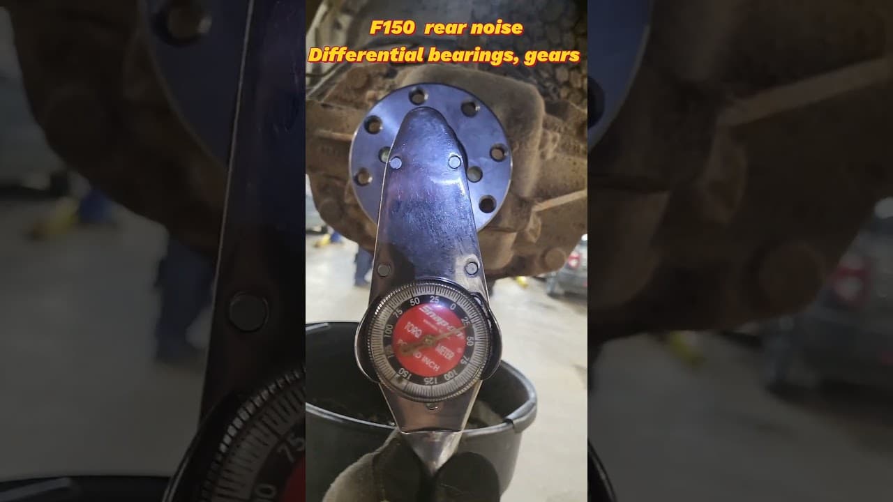 '18 F150,  Rear end noise  , rebuild pinion Ring gear set and bearing replacement.