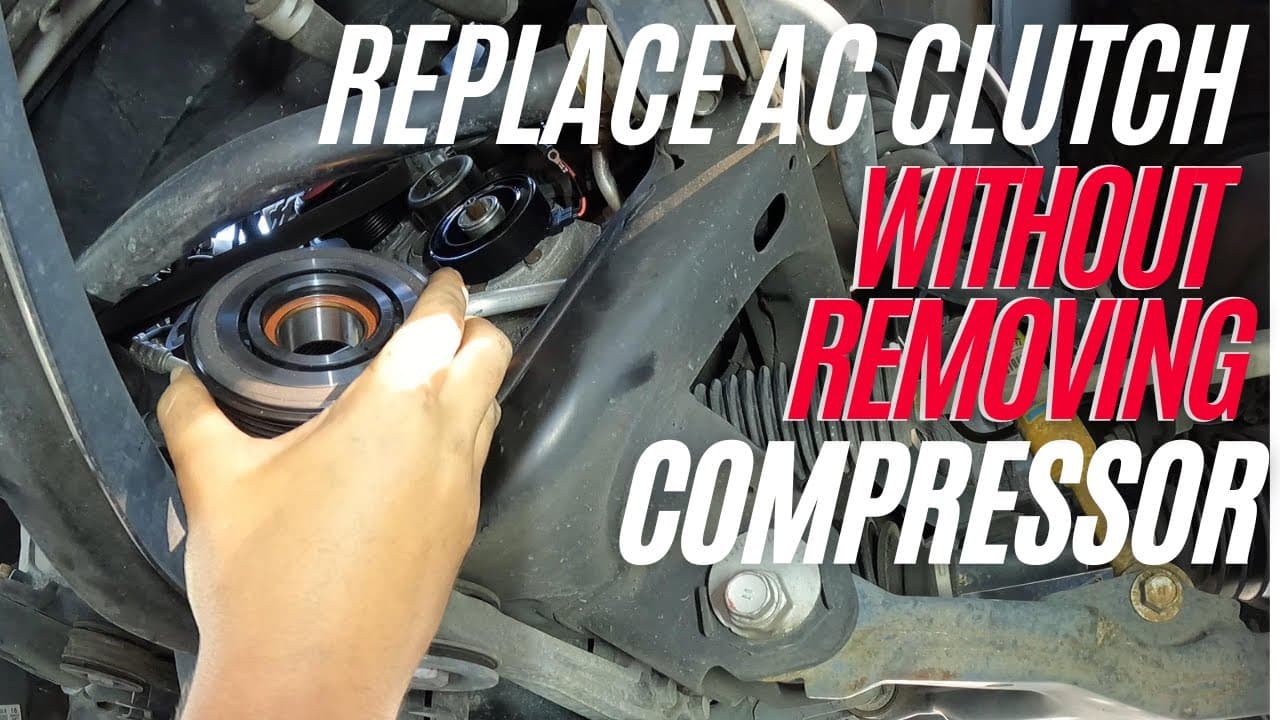 How to replace AC clutch without removing compressor 2005 - 2015 Toyota Tacoma